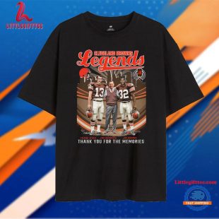 Cleveland Browns Legends Frank Ryan Jim Donovan And Jim Brown Thank You For The Memories Unisex T Shirt