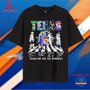 Dallas Stars Mike Modano x Dallas Mavericks Dirk Nowitzki x Texas Rangers Nolan Ryan x Dallas Cowboys Emmitt Smith Unisex T Shirt