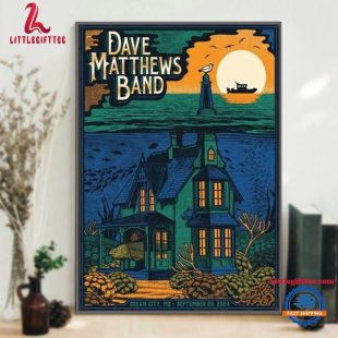 Dave Matthews Band On September 29 2024 At Ocean City MD Tour Wall Decor Poster Canvas