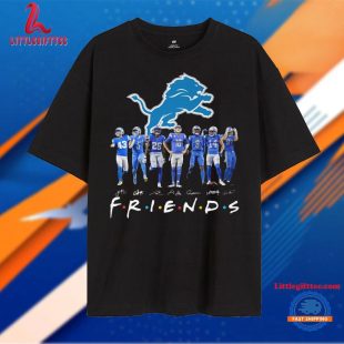 Detroit Lions NFL 2024 Football Team Graphics Signature Friends Design Unisex T Shirt