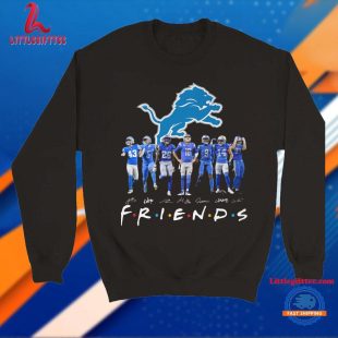 Detroit Lions NFL 2024 Football Team Graphics Signature Friends Design Unisex T Shirt