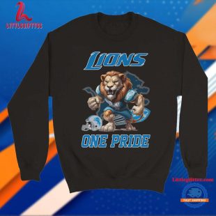 Detroit Lions NFL 2024 Mascot Football One Pride Unisex T Shirt