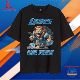 Detroit Lions NFL 2024 Mascot Football One Pride Unisex T Shirt