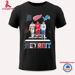 Detroit Tigers Matt Vierling Detroit Lions Jared Goff Red Wings Dylan Larkin Unisex T Shirt