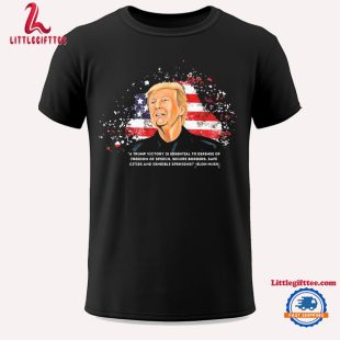 Elon Musk Quote About Trump A Trump Victory Is Essential Defense Of Freedom Unisex T Shirt