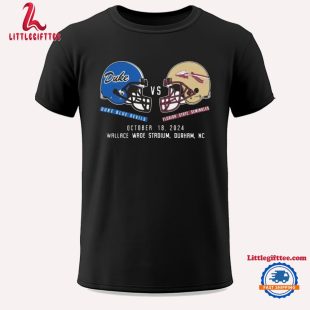 Florida State Seminoles vs Duke Blue Devils Football October 18 2024 Matchup Set Unisex T Shirt