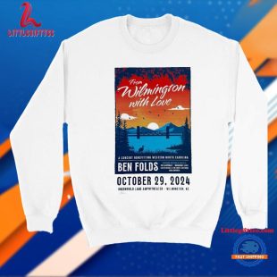 From Wilmington With Love A Concert Benefitting Western North Carolina Ben Folds Oct 29, 2024 Greenfield Lake Amphitheater, Wilmington, NC T Shirt