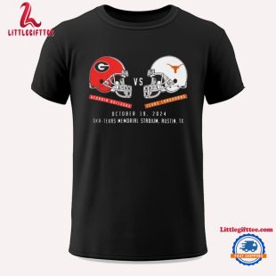 Georgia Bulldogs vs Texas Longhorns Football Oct 19, 2024 Matchup Set Unisex T Shirt