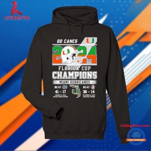 Go Canes 2024 Florida Cup Champions Miami Hurricanes Unisex T Shirt