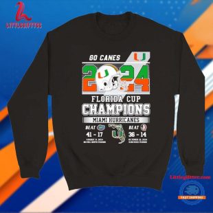 Go Canes 2024 Florida Cup Champions Miami Hurricanes Unisex T Shirt