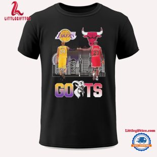 Goats Los Angeles Lakers Kobe Bryant x Chicago Bulls Michael Jordan Signatures 2024 Unisex T Shirt