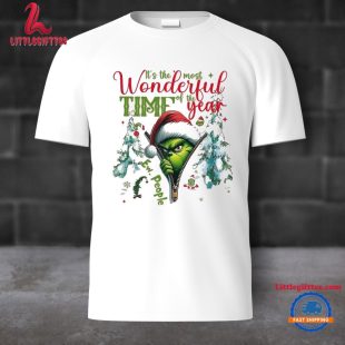 Grinch Christmas It’s The Most Wonderful Time Of The Year Sneaky 2024 Unisex T Shirt