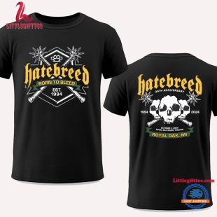 Hatebreed 30th Anniversary Green Bay WI Oct 4 2024 Unisex T Shirt