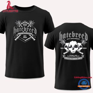 Hatebreed 30th Anniversary Royal Oak MI Oct 3 2024 Unisex T Shirt