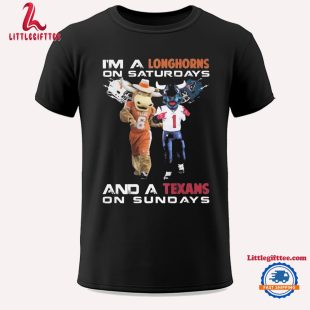 I’m A Longhorns On Saturdays And A Texans On Sundays Mascot 2024 Unisex T Shirt