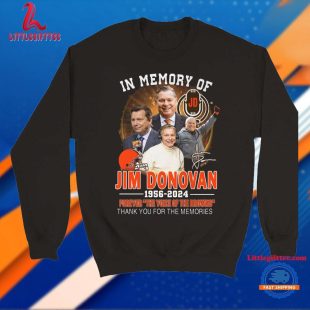 In Memory Of Jim Donovan 1956-2024 Forever The Voice Of The Cleveland Browns Unisex T Shirt