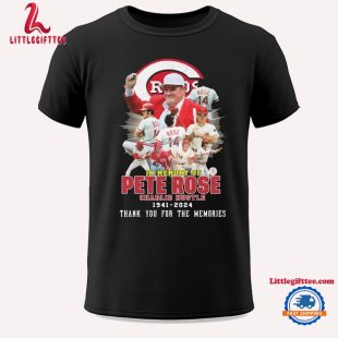 In Memory Pete Rose Charlie Hustle 1941-2024 Thank You For The Memories Unisex T Shirt