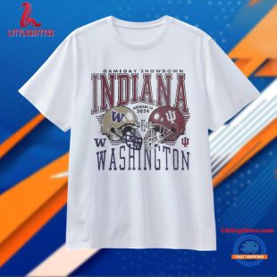 Indiana Hoosiers vs Washington Huskies 2024 Game Day Showdown Unisex T Shirt