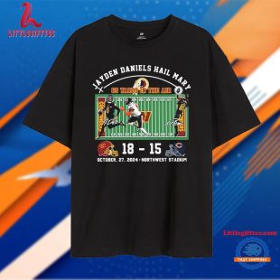 Jayden Daniels Hail Mary Commanders 18 Bears 15 65 Yards In The Air Unisex T Shirt