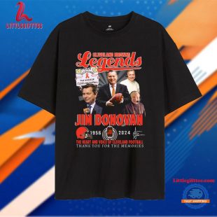 Jim Donovan Cleveland Browns Legends 1956-2024 Annivesary Unisex T Shirt