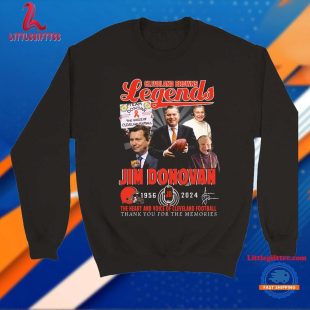 Jim Donovan Cleveland Browns Legends 1956-2024 Annivesary Unisex T Shirt