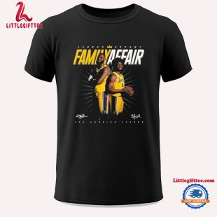 Lebron James Bronny James Family Affair La Lakers Signatures Unisex T Shirt