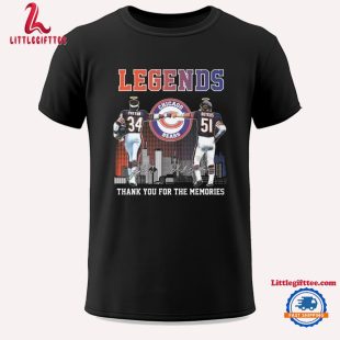 Legends Chicago Bears Payton Butkus Thank You For The Memories Signatures 2024 Unisex T Shirt