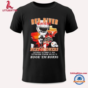 Longhorns Red River Rivalry Beat Sooners 2024 Hook ‘em Horns Unisex T Shirt