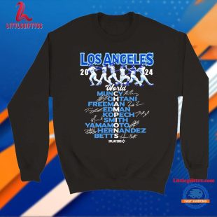 Los Angeles Dodgers 2024 World Series Champions Player Graphic New T Shirt