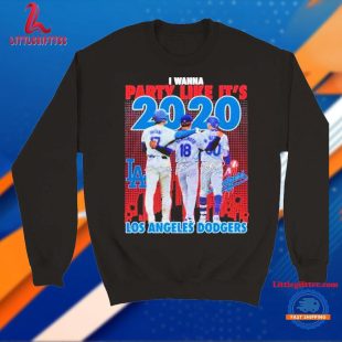 Los Angeles Dodgers I Wanna Party Like It’s 2020 Signatures Unisex T Shirt