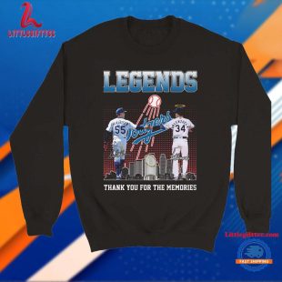 Los Angeles Dodgers Legends Thank You For The Memories Unisex T Shirt