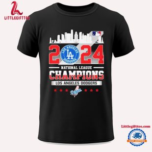 Los Angeles Dodgers National League Champions Skyline 2024 Unisex T Shirt