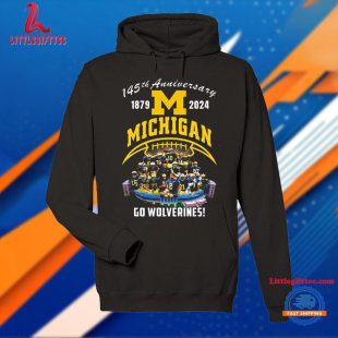 Michigan Wolverines Football 145th Anniversary 1879-2024 Go Wolverines Unisex T Shirt