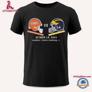 Michigan Wolverines vs Illinois Football October 19 2024 Matchup Set Unisex T Shirt