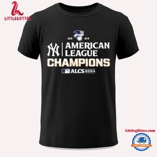 MLB Team Apparel 2024 ALCS Champions Adult New York Yankees Locker Room Unisex T Shirt