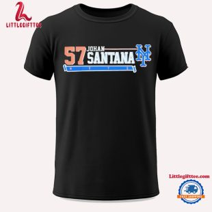 Mr. Throwback Nyc New York Mets Large Johan Santana Unisex T Shirt