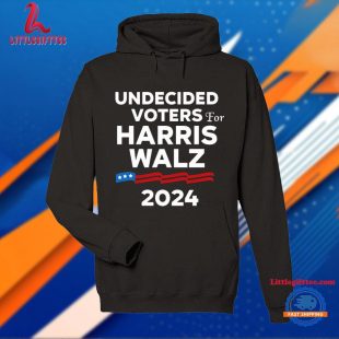 Mr.Chimetime Wearing Undecided Voters For Harris Walz 2024 T Shirt