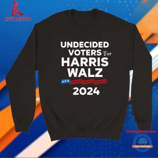 Mr.Chimetime Wearing Undecided Voters For Harris Walz 2024 T Shirt