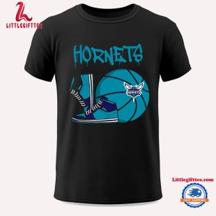 NBA Charlotte Hornets Pattern Logo Basketball Team Design Limited New Season T Shirt