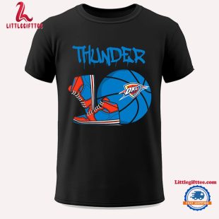 NBA Okaholma City Thunder Logo Pattern Logo Basketball Team Design Limited New Season T Shirt