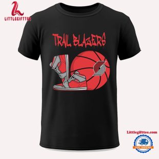 NBA Portland Trail Blazers Pattern Logo Basketball Team Design Limited New Season T Shirt