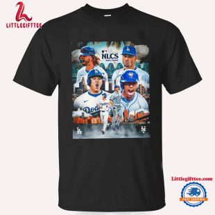 New York Mets vs Los Angeles Dodgers 2024 NLCS Collage MLB Unisex T Shirt