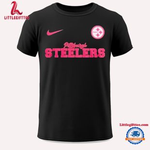 Nike Pittsburgh Steelers Football Pink Out Tackle Breast Cancer Unisex T Shirt