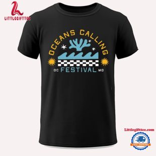 Oceans Calling Festival Checkered Unisex T Shirt