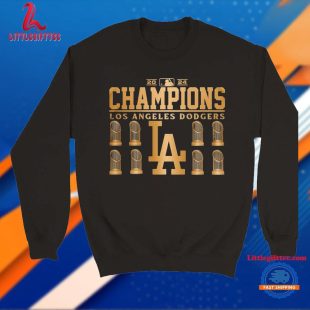 Official 8x World Series Champions Los Angeles Dodgers MLB 2024 World Series Champions T Shirt