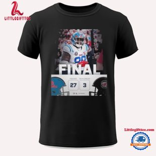 Ole Miss Wins 27 3 Carolina Football 2024 Game Final Score Unisex T Shirt