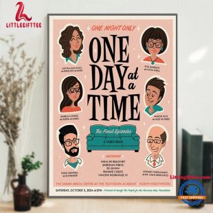 One Day At A Time October 5 2024 One Night Only Show Poster Canvas