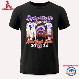 Party Like It’s New York Mets 2024 Signatures Unisex T Shirt