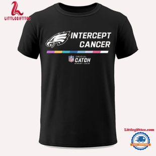 Philadelphia Eagles 2024 NFL Intercept Cancer Crucial Catch Unisex T Shirt