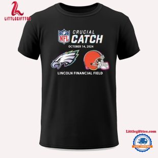 Philadelphia Eagles vs Cleveland Browns October 14 2024 NFL Crucial Catch Unisex T Shirt